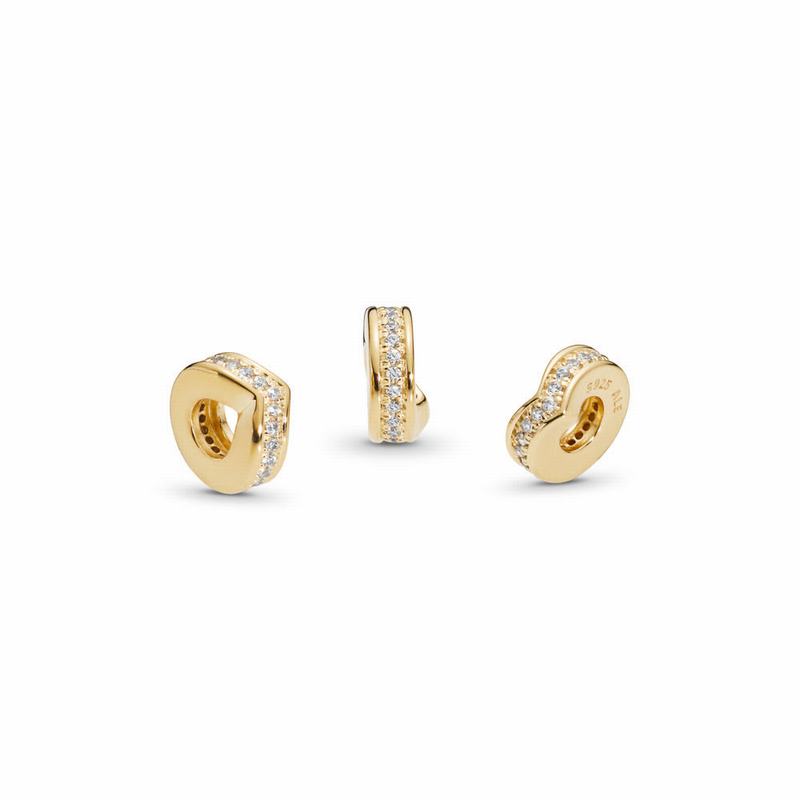 PANDORA Shine™ Shimmering Wish Spacer Charm Online NZ, 18ct Gold Plated (576810-ZWM)